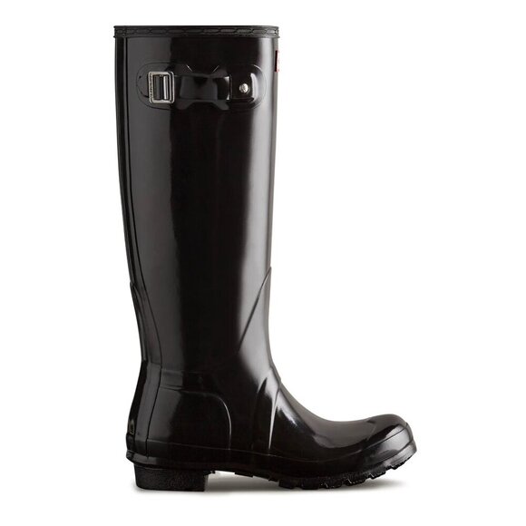 Hunter Shoes - New Womens sz 8 HUNTER Original Tall Gloss Rain Boots Black rubber